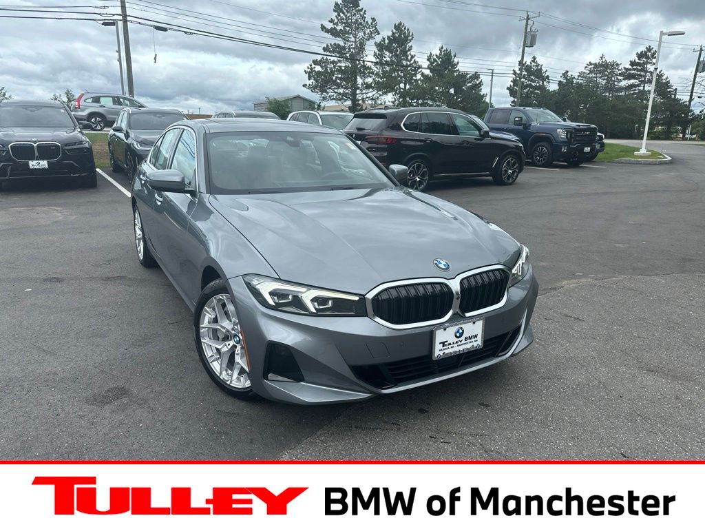 Gray (Skyscraper Grey Metallic) 2025 BMW 3 Series Sedan All-Wheel Drive 8-Speed Automatic