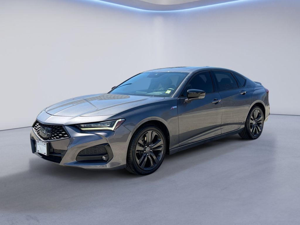 Lunar Silver Metallic 2023 Acura TLX SH-AWD with A-Spec Package Sedan All-Wheel Drive Automatic