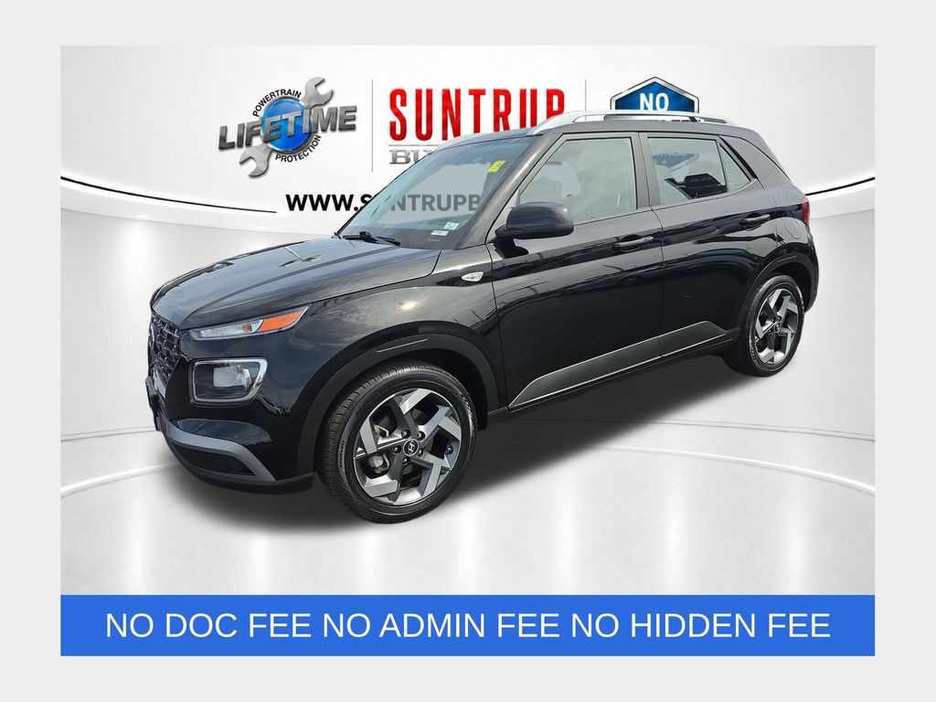 Onyx Black 2025 Hyundai Venue SUV / Crossover Front-Wheel Drive Continuously Variable Transmission