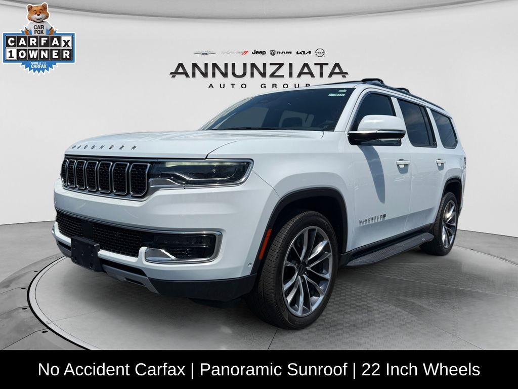 Bright White Clearcoat 2022 Jeep Wagoneer SUV / Crossover Four-Wheel Drive 8-Speed Automatic