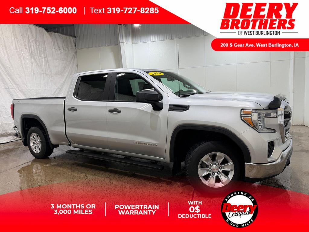 Quicksilver Metallic 2020 GMC Sierra 1500 Crew Cab 4WD Pickup Truck Four-Wheel Drive 6-Speed Automatic