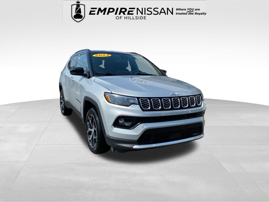 Silver Zynith Metallic Clearcoat 2024 Jeep Compass SUV / Crossover Four-Wheel Drive 8-Speed Automatic