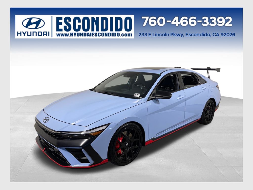 Performance Blue 2026 Hyundai Elantra N Sedan Front-Wheel Drive 8-Speed Automatic