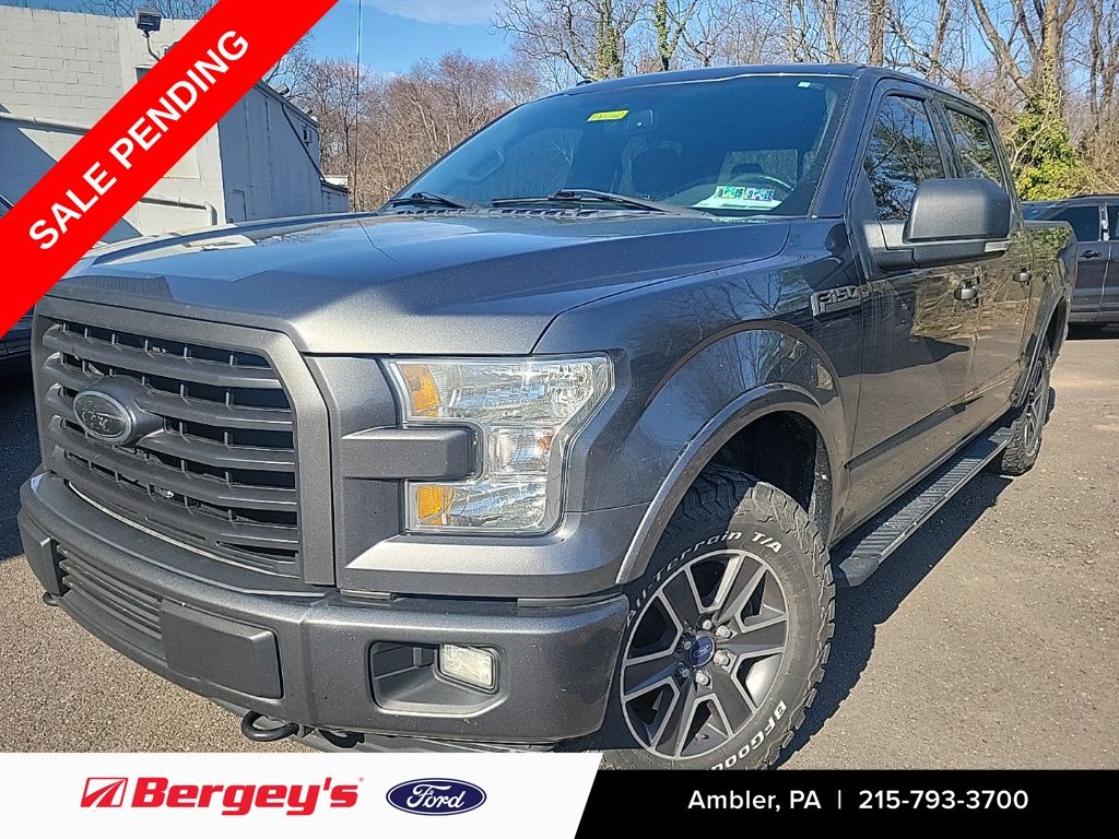 Gray (Magnetic) 2017 Ford F-150 XLT SuperCrew 4WD Pickup Truck Four-Wheel Drive 6-Speed Automatic