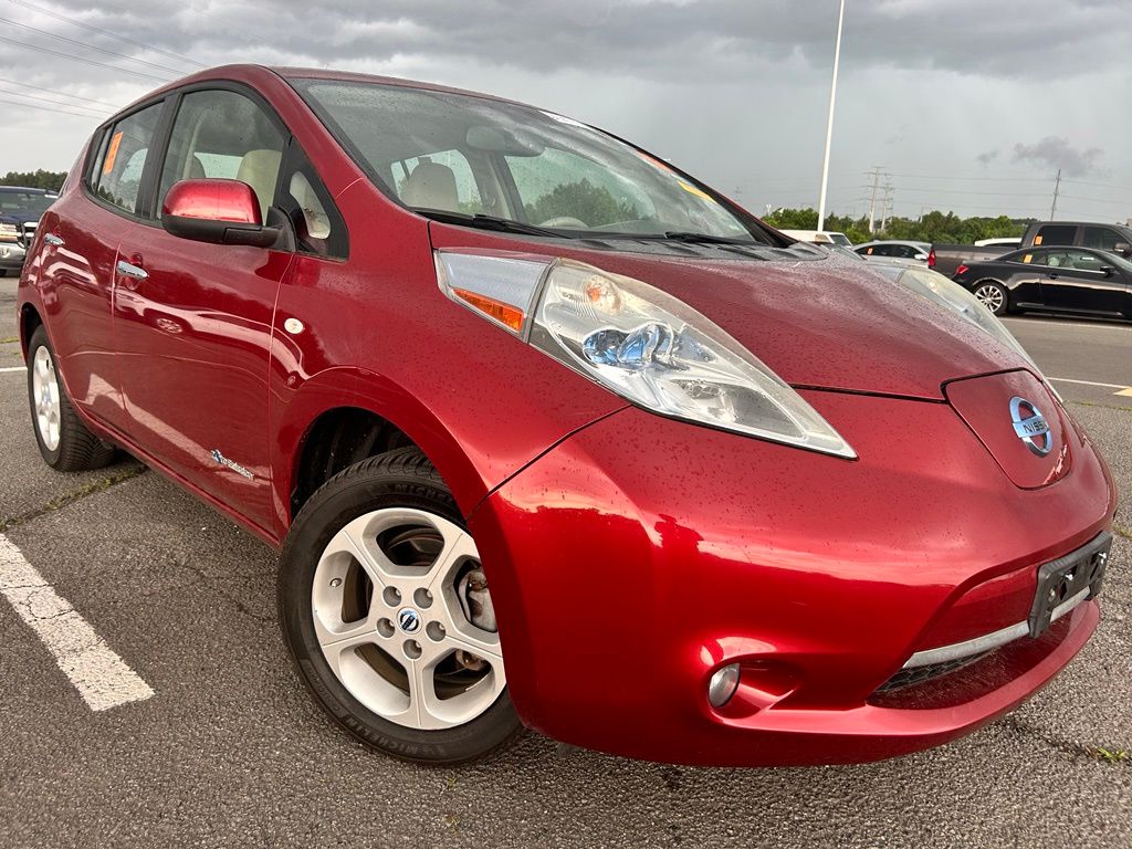 Cayenne Red Metallic 2012 Nissan LEAF SL Hatchback Front-Wheel Drive Automatic