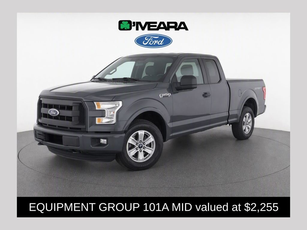 Black 2016 Ford F-150 Pickup Truck Four-Wheel Drive 6-Speed Automatic