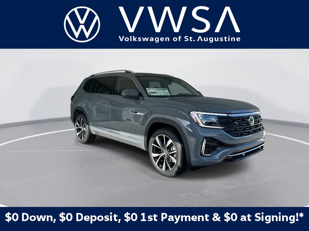 Pure Gray 2026 Volkswagen Atlas SUV / Crossover All-Wheel Drive 8-Speed Automatic