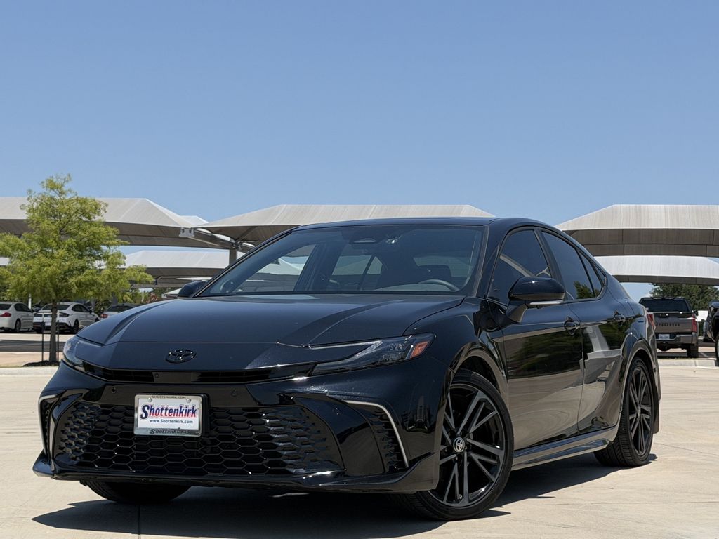 Midnight Black Metallic 2025 Toyota Camry Sedan Front-Wheel Drive Continuously Variable Transmission