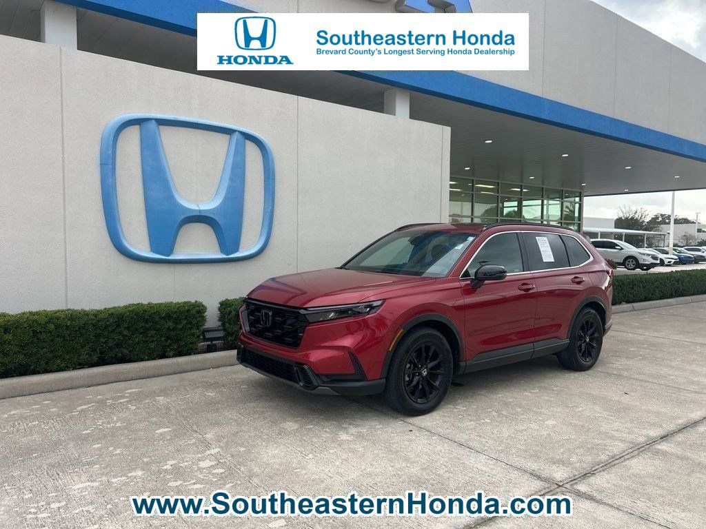 Radiant Red 2023 Honda CR-V Hybrid Sport FWD SUV / Crossover Front-Wheel Drive Continuously Variable Transmission