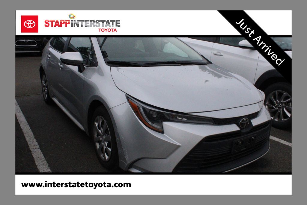 Classic Silver Metallic 2024 Toyota Corolla LE FWD Sedan Front-Wheel Drive Continuously Variable Transmission