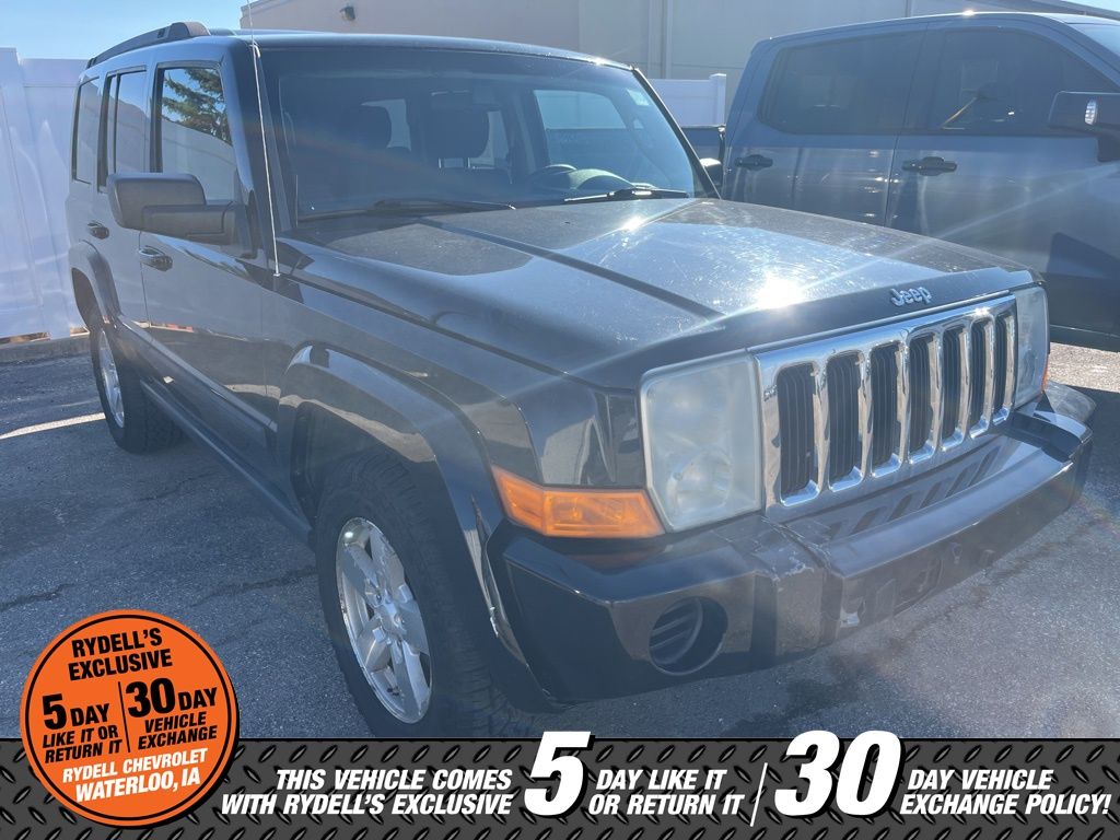 Black Clearcoat 2008 Jeep Commander Sport 4WD SUV / Crossover Four-Wheel Drive 5-Speed Automatic