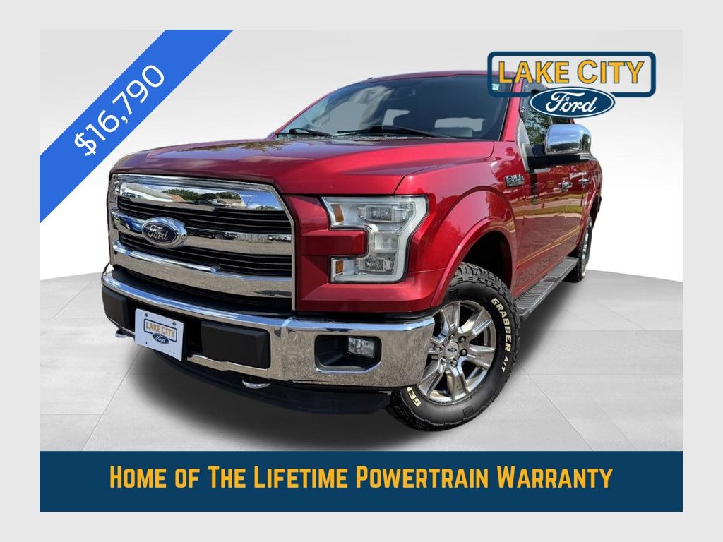 Ruby Red Metallic 2015 Ford F-150 Pickup Truck Four-Wheel Drive 6-Speed Automatic