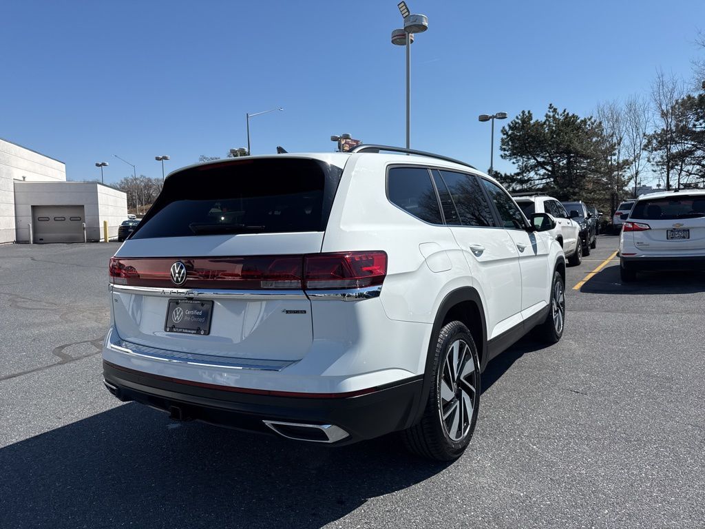2025 Volkswagen Atlas 2.0T SE w/Technology White at Subaru and VW of Moon Township