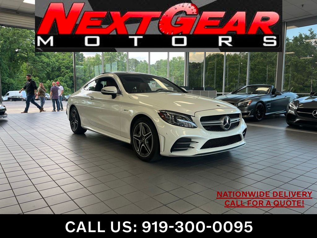 White 2020 Mercedes-Benz C-Class Coupe All-Wheel Drive 9-Speed Automatic