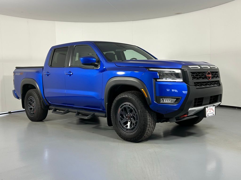 Bluestone Pearl 2025 Nissan Frontier PRO-4X Crew Cab 4WD Pickup Truck Four-Wheel Drive 9-Speed Automatic Overdrive