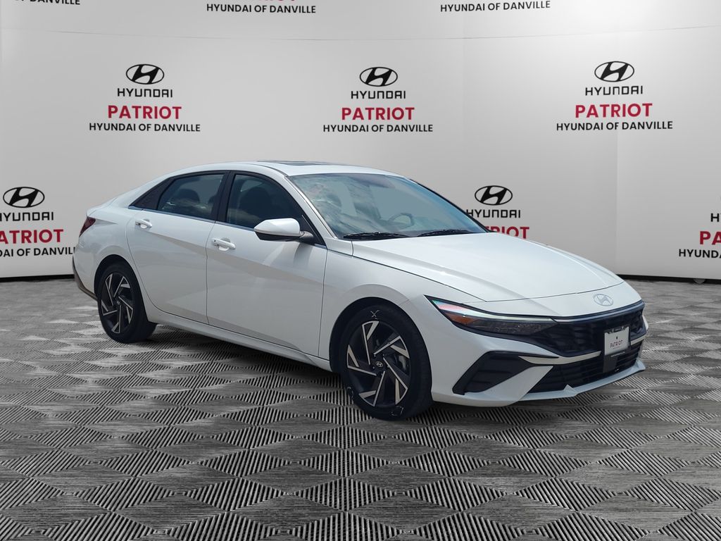 Serenity White 2025 Hyundai Elantra Sedan Front-Wheel Drive Continuously Variable Transmission