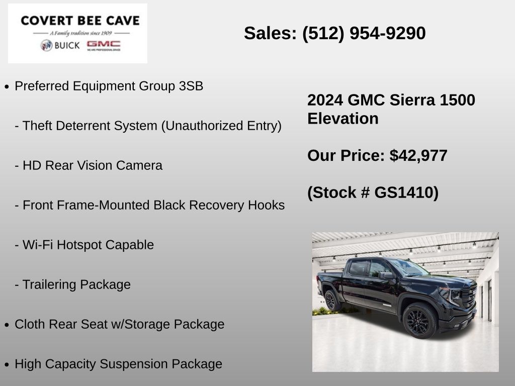 Used Car 2024 Gmc Sierra 1500  Elevation For Sale Under $50,000 In Austin, Texas