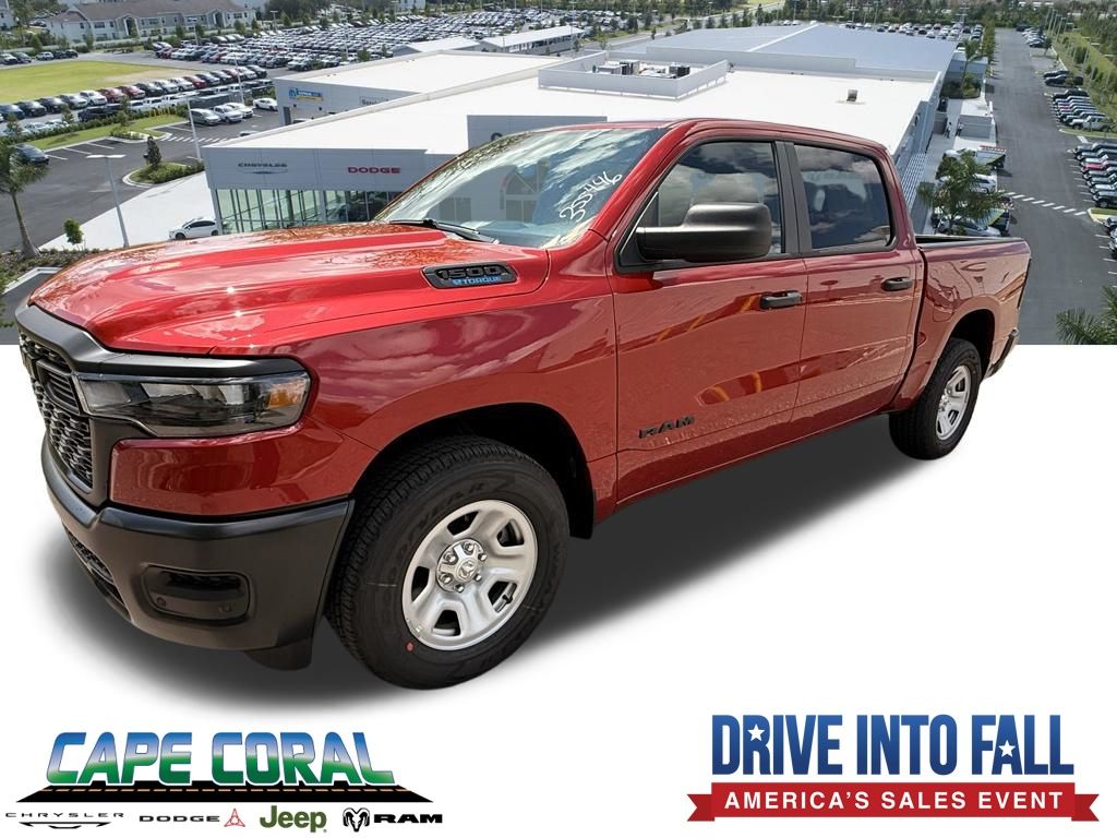Molten Red Pearlcoat 2026 RAM 1500 Pickup Truck Four-Wheel Drive 8-Speed Automatic