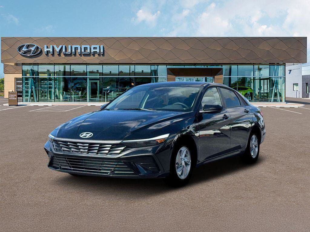 Abyss Black 2026 Hyundai Elantra Sedan Front-Wheel Drive Continuously Variable Transmission