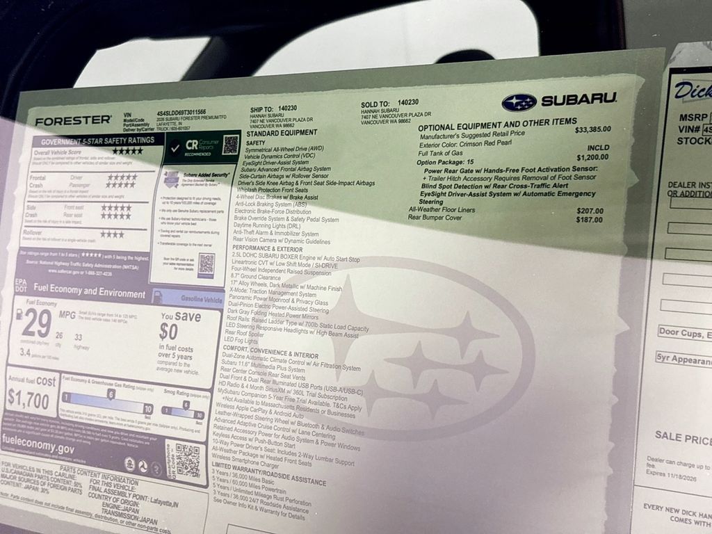 2026 Subaru Forester Premium