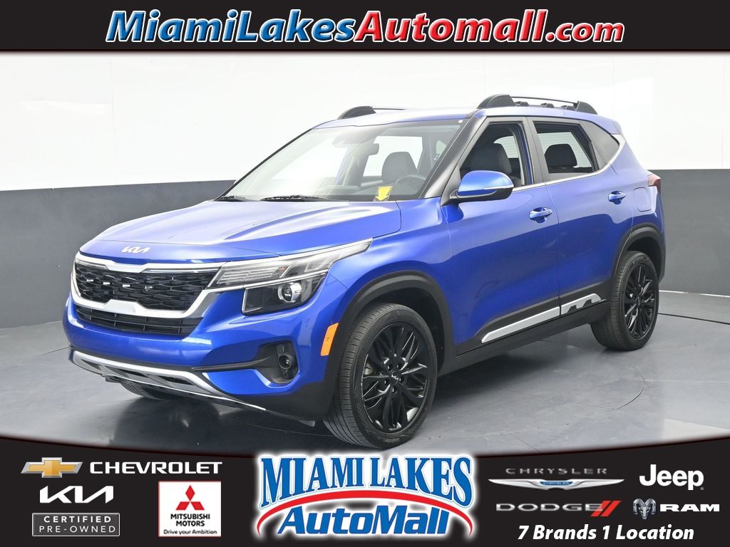 Neptune Blue 2022 Kia Seltos SUV / Crossover All-Wheel Drive 7-Speed Automatic
