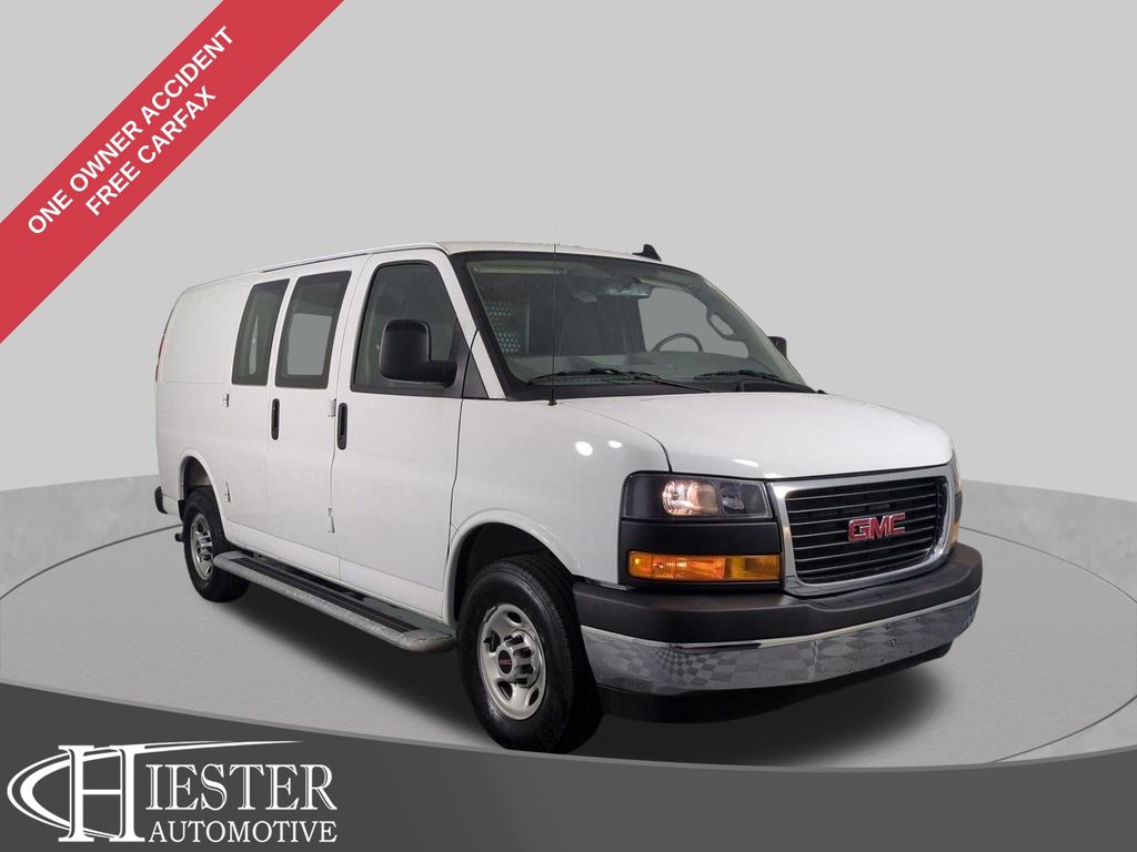 Summit White 2025 GMC Savana Cargo Van Rear-Wheel Drive 8-Speed Automatic Overdrive