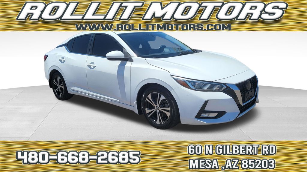 White (Fresh Powder) 2020 Nissan Sentra Sedan Front-Wheel Drive Continuously Variable Transmission