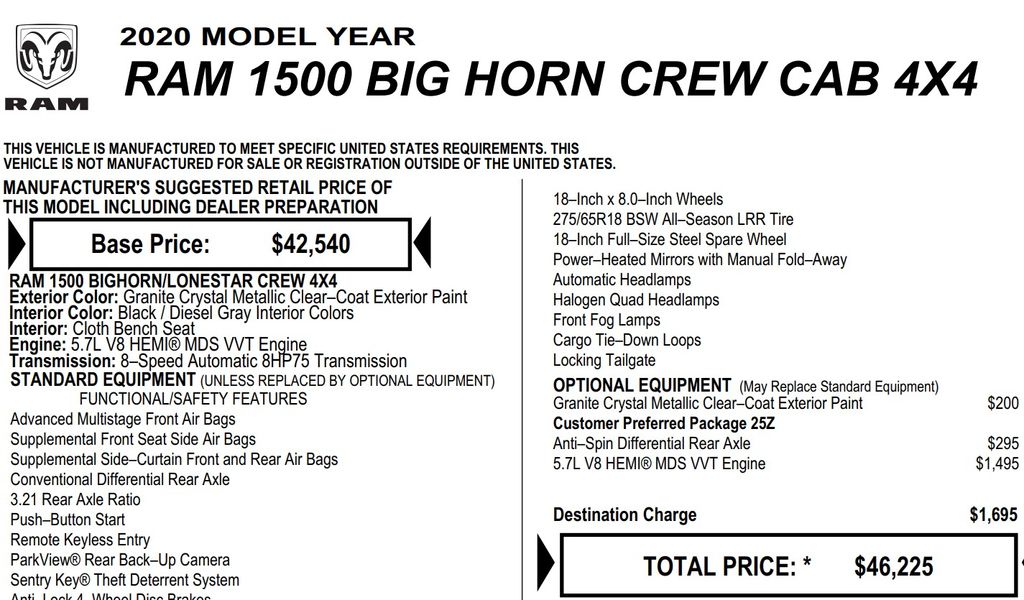 2020 Ram 1500 Big Horn/Lone Star 19