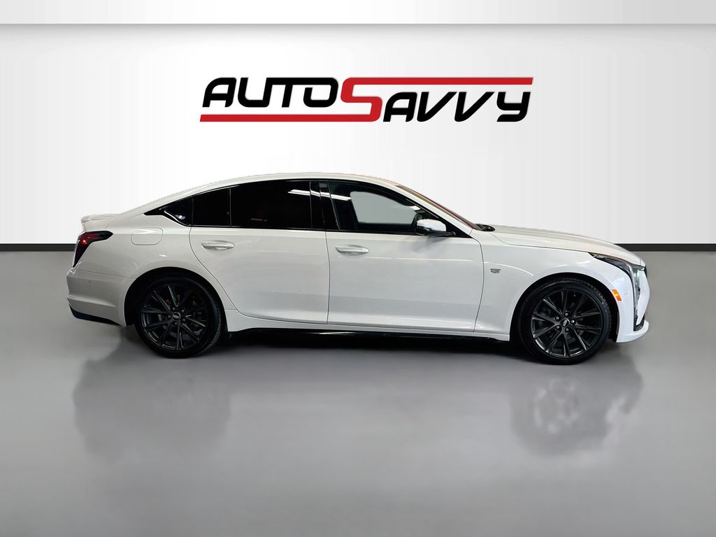 Used 2025 Crystal White Tricoat Cadillac Sport image 8