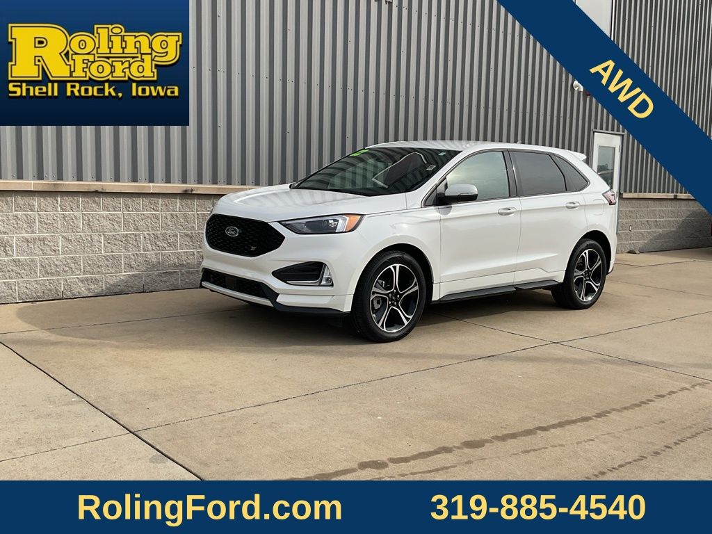 White Metallic 2022 Ford Edge SUV / Crossover All-Wheel Drive 7-Speed Automatic