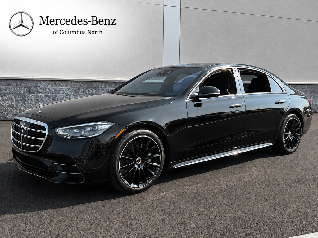 Obsidian Black Metallic 2024 Mercedes-Benz S-Class Sedan All-Wheel Drive 9-Speed Automatic