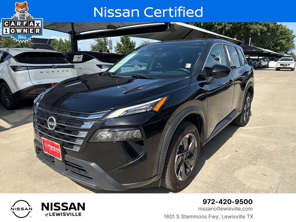 Super Black 2024 Nissan Rogue SUV / Crossover Front-Wheel Drive Continuously Variable Transmission