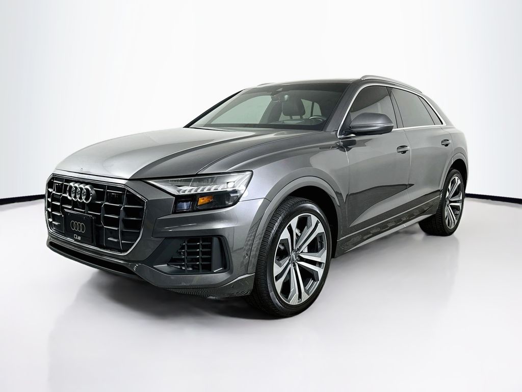 Gray Metallic 2020 Audi Q8 SUV / Crossover All-Wheel Drive 8-Speed Automatic