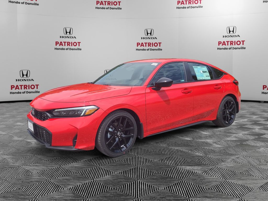 Rallye Red 2026 Honda Civic Hatchback Hatchback Front-Wheel Drive Continuously Variable Transmission
