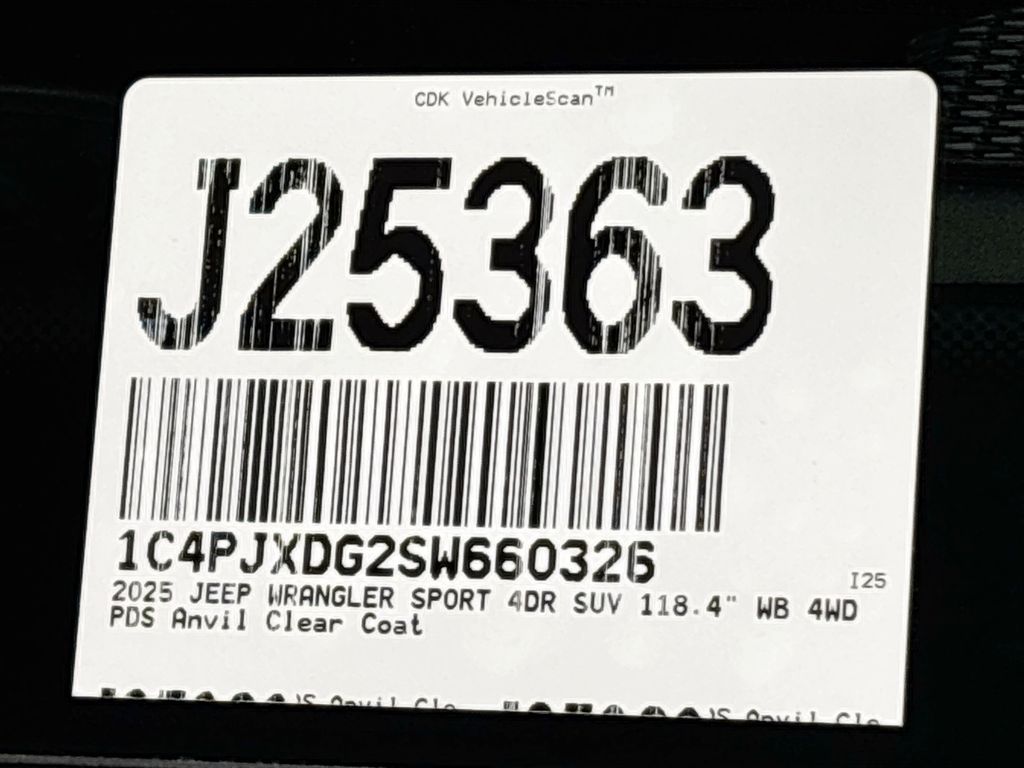 2025 Jeep Wrangler Sport S