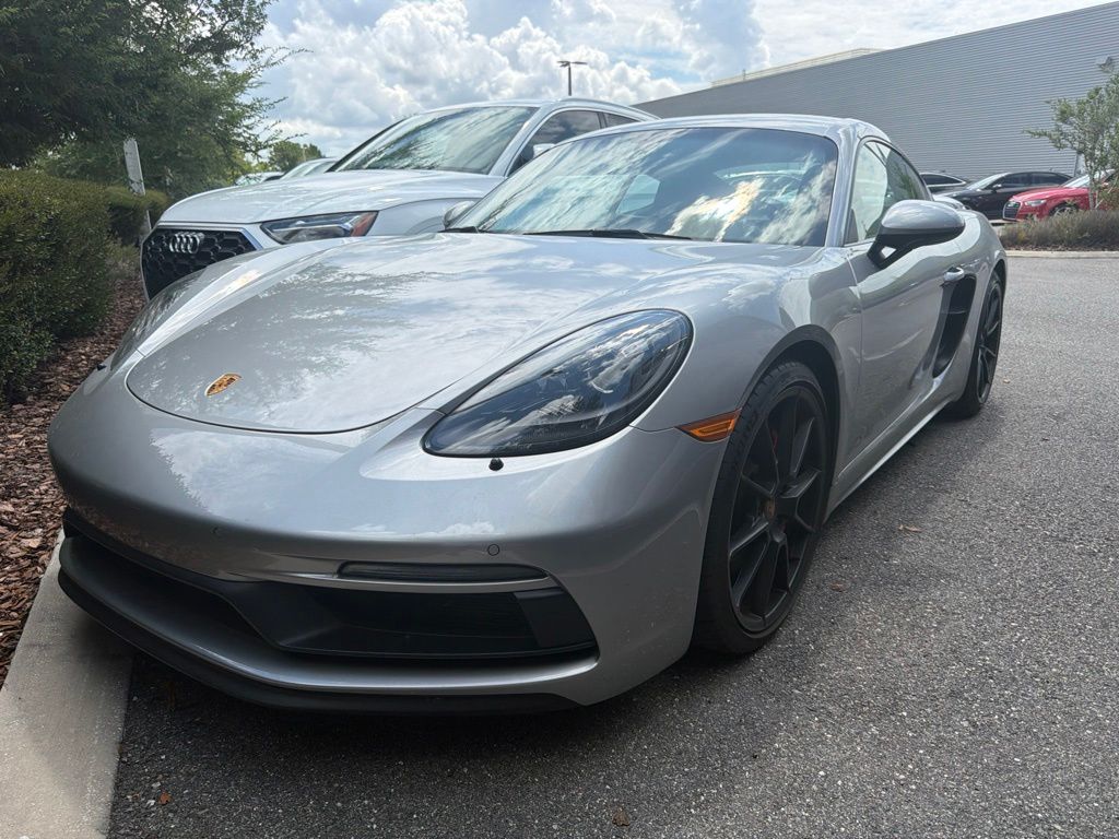 GT Silver Metallic 2022 Porsche 718 Cayman GTS 4.0 RWD Coupe Rear-Wheel Drive 6-Speed Manual