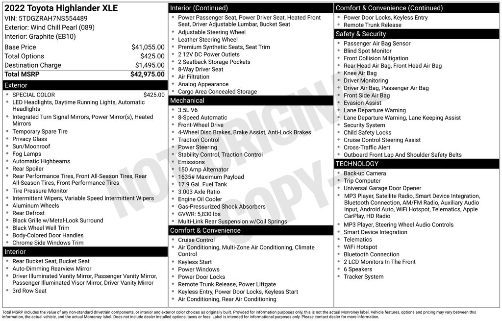 2022 Toyota Highlander XLE Beige at Bravo Nissan