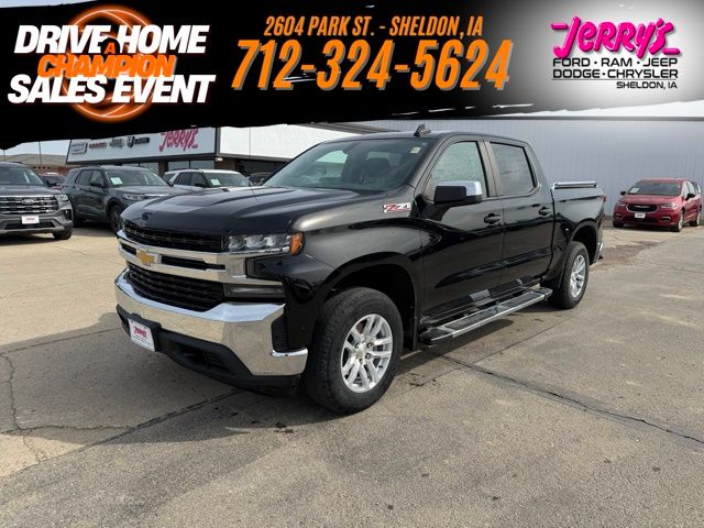 Black 2019 Chevrolet Silverado 1500 LT Crew Cab 4WD Pickup Truck Four-Wheel Drive 8-Speed Automatic