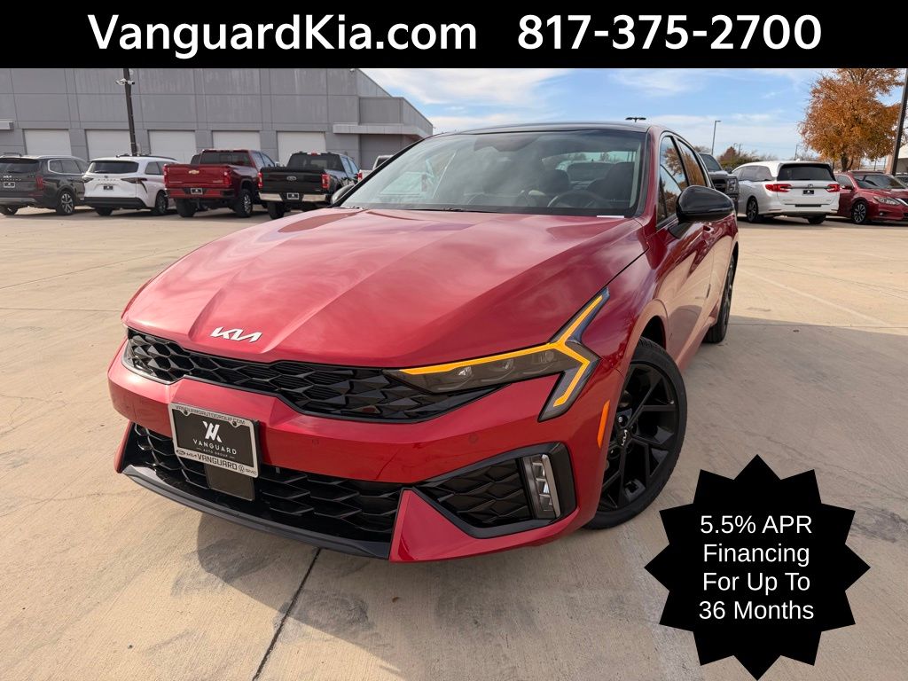 Runway Red 2026 Kia K5 Sedan Front-Wheel Drive 8-Speed Automatic