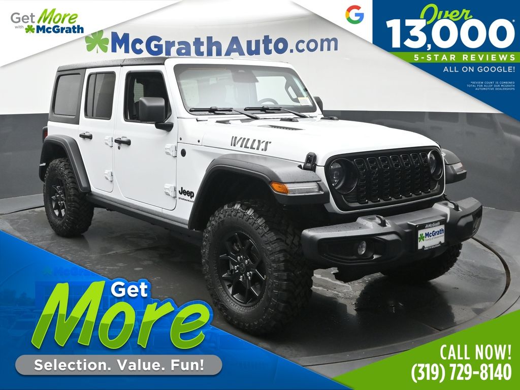 Bright White Clearcoat 2026 Jeep Wrangler SUV / Crossover Four-Wheel Drive 8-Speed Automatic