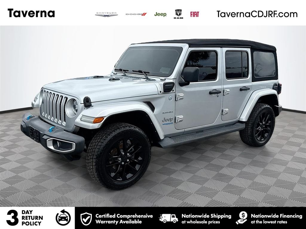 Silver Zynith Clearcoat 2022 Jeep Wrangler 4xe Sahara 4WD SUV / Crossover Four-Wheel Drive 8-Speed Automatic