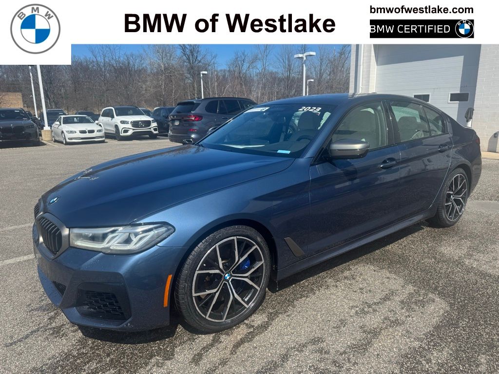 Arctic Race Blue Metallic 2023 BMW 5 Series M550i xDrive AWD Sedan All-Wheel Drive 8-Speed Automatic