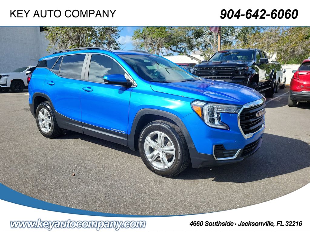 Riptide Metallic 2024 GMC Terrain SLE FWD SUV / Crossover Front-Wheel Drive 9-Speed Automatic
