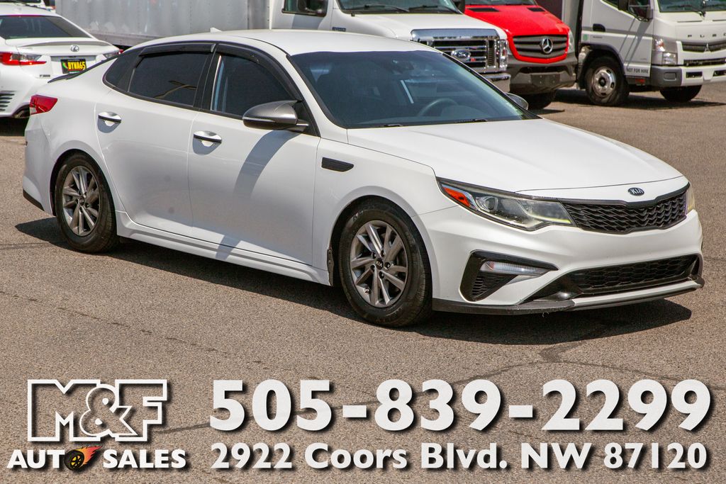 Snow White Pearl 2019 Kia Optima LX FWD Sedan Front-Wheel Drive 6-Speed Automatic