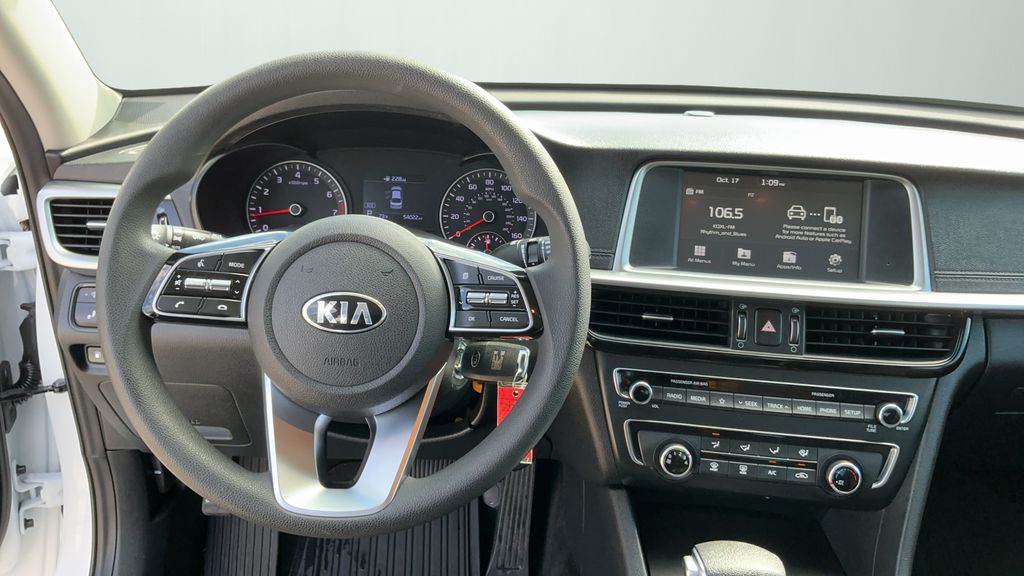 2020 Kia Optima LX White at Joe Myers Mazda Kia