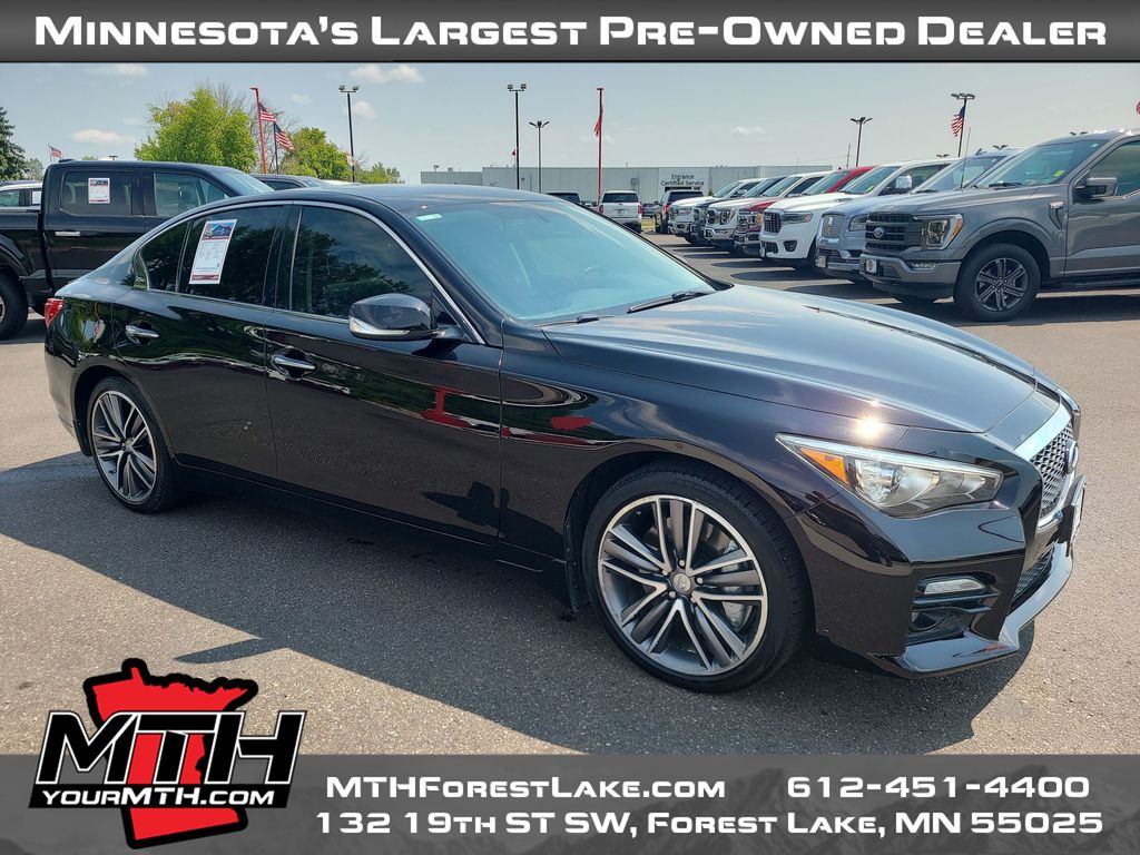 Malbec Black 2015 INFINITI Q50 Sedan All-Wheel Drive 7-Speed Automatic