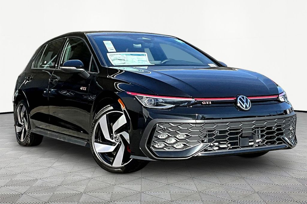 Black 2026 Volkswagen Golf GTI Hatchback Front-Wheel Drive 7-Speed Dual Clutch
