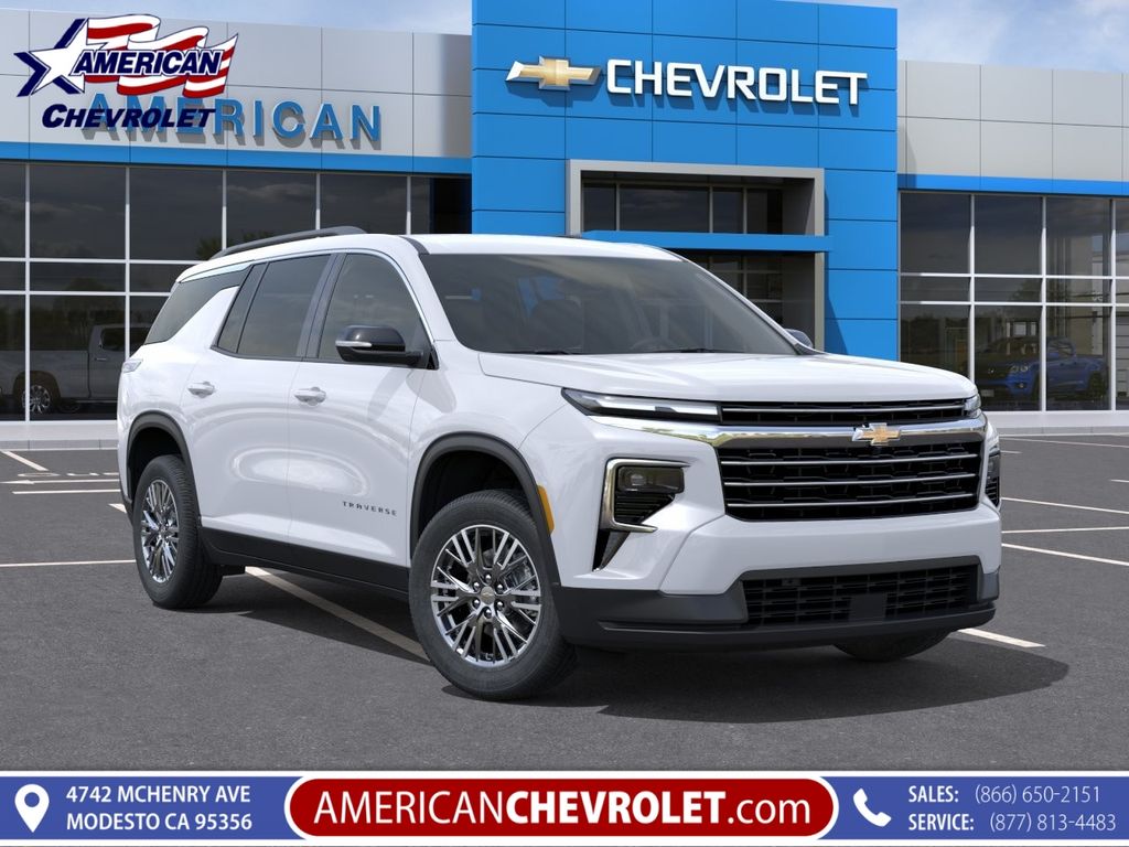 Polar White 2026 Chevrolet Traverse LT AWD SUV / Crossover Four-Wheel Drive 8-Speed Automatic