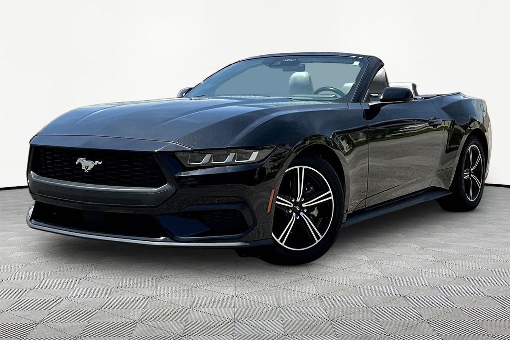 Shadow Black 2024 Ford Mustang Convertible Rear-Wheel Drive Automatic