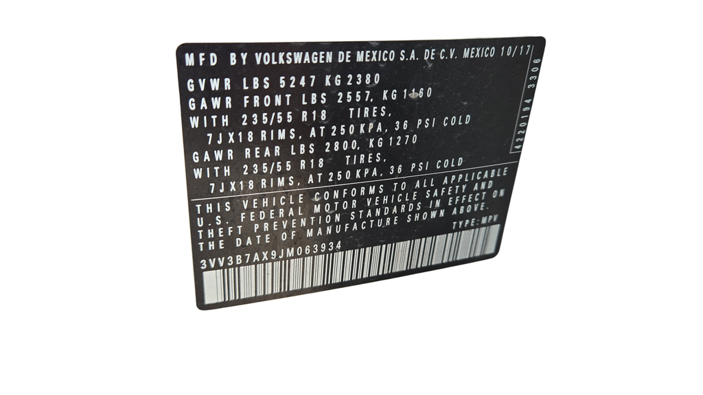 2018 Volkswagen Tiguan